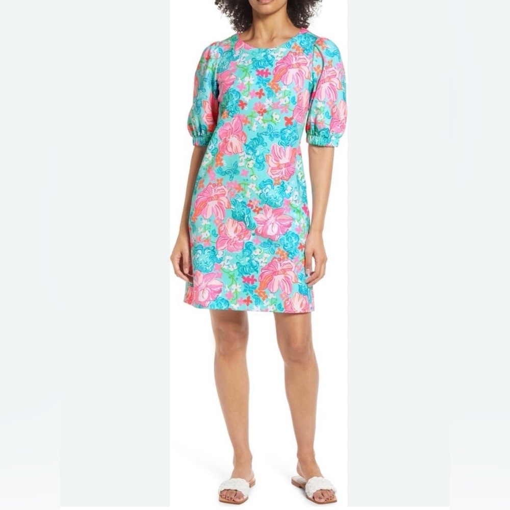 Lilly Pulitzer Pink and Blue Floral Dress